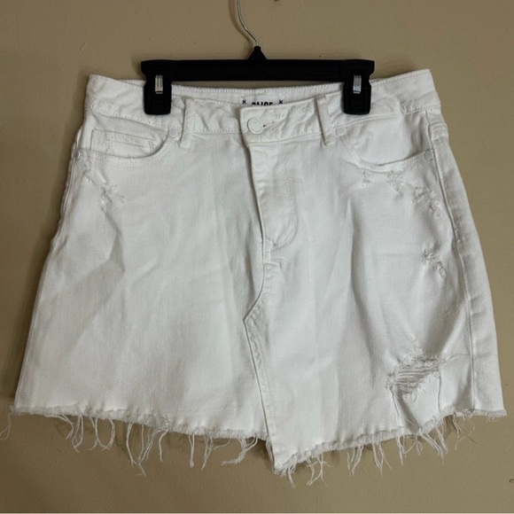 PAIGE casual White light Distressed Denim 27 Raw Hem - Picture 1 of 4